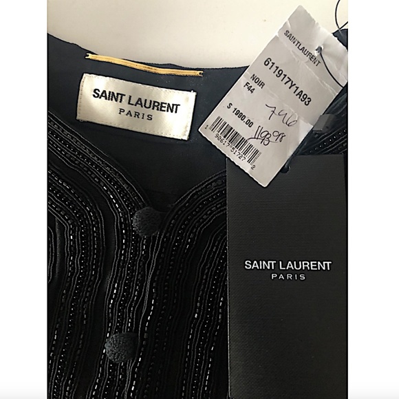 Embroidered Voile Tunic Saint Laurent - Picture 11 of 16